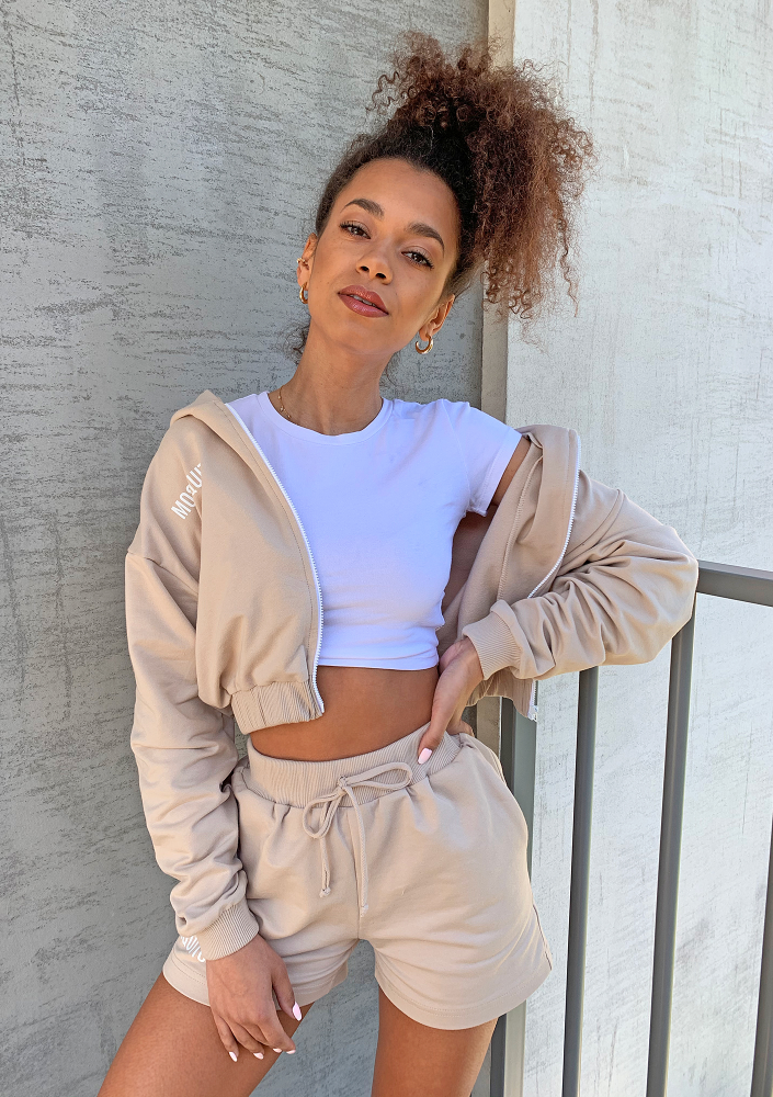 Szorty dresowe z bawełny Czarne