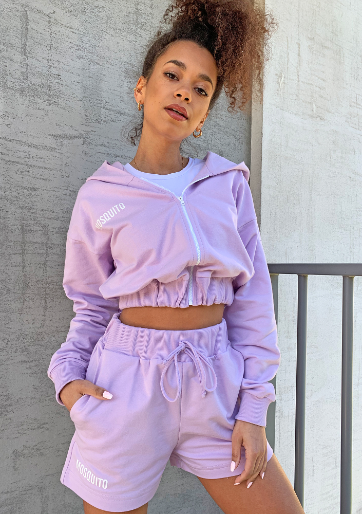 Szorty dresowe z bawełny Lila