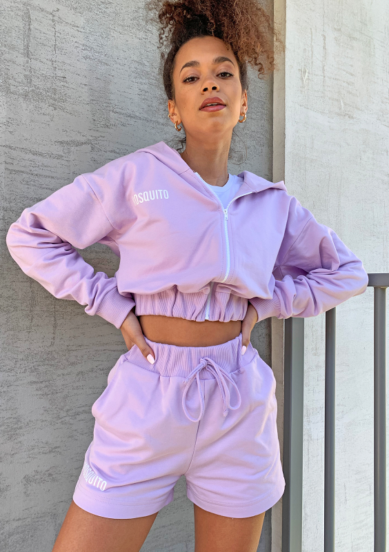 Szorty dresowe z bawełny Lila