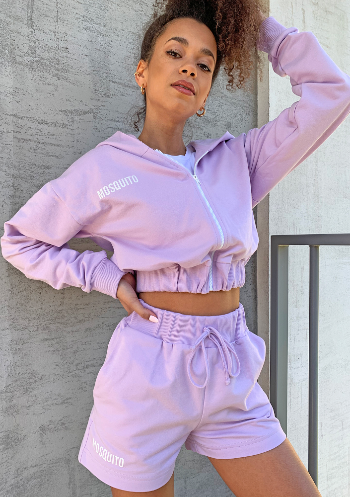 Szorty dresowe z bawełny Lila