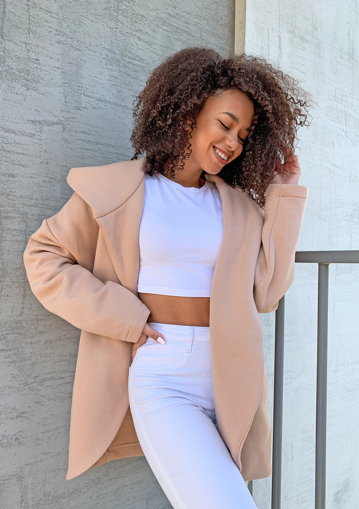 Krótki bawełniany top Biały ILM