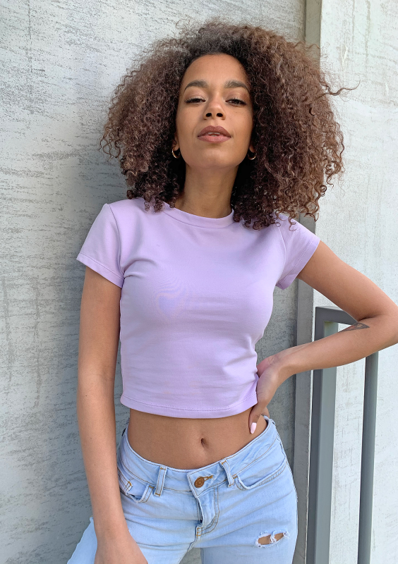 Krótki bawełniany top Lila ILM