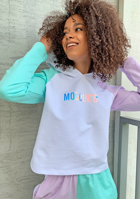 Bluza z łączonych kolorów Miętowa ILM