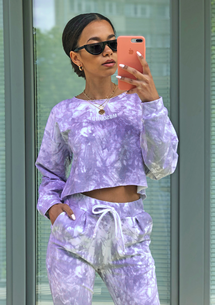 Bluza z efektem sprania Lila ILM