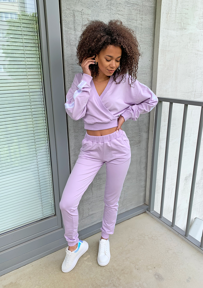 Dresowe spodnie z lampasem Lila ILM