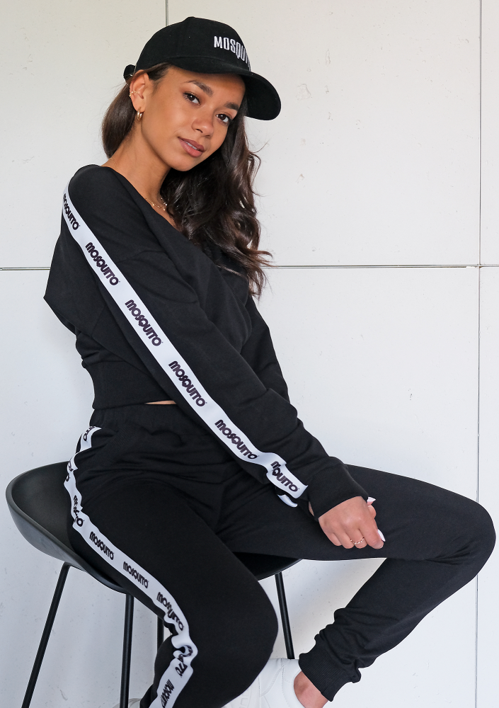 Kopertowa bluza z lampasem Czarna ILM