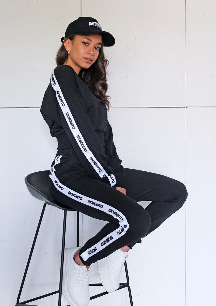 Kopertowa bluza z lampasem Czarna ILM