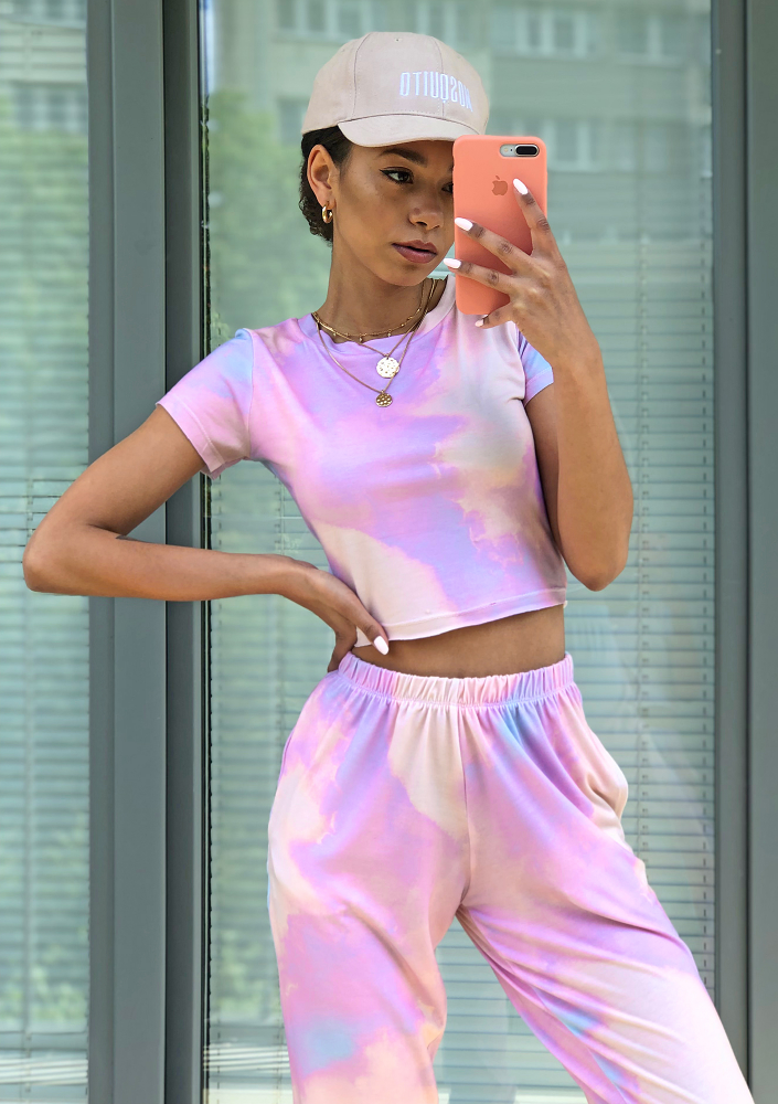 Komplet z topem Diy print colors ILM