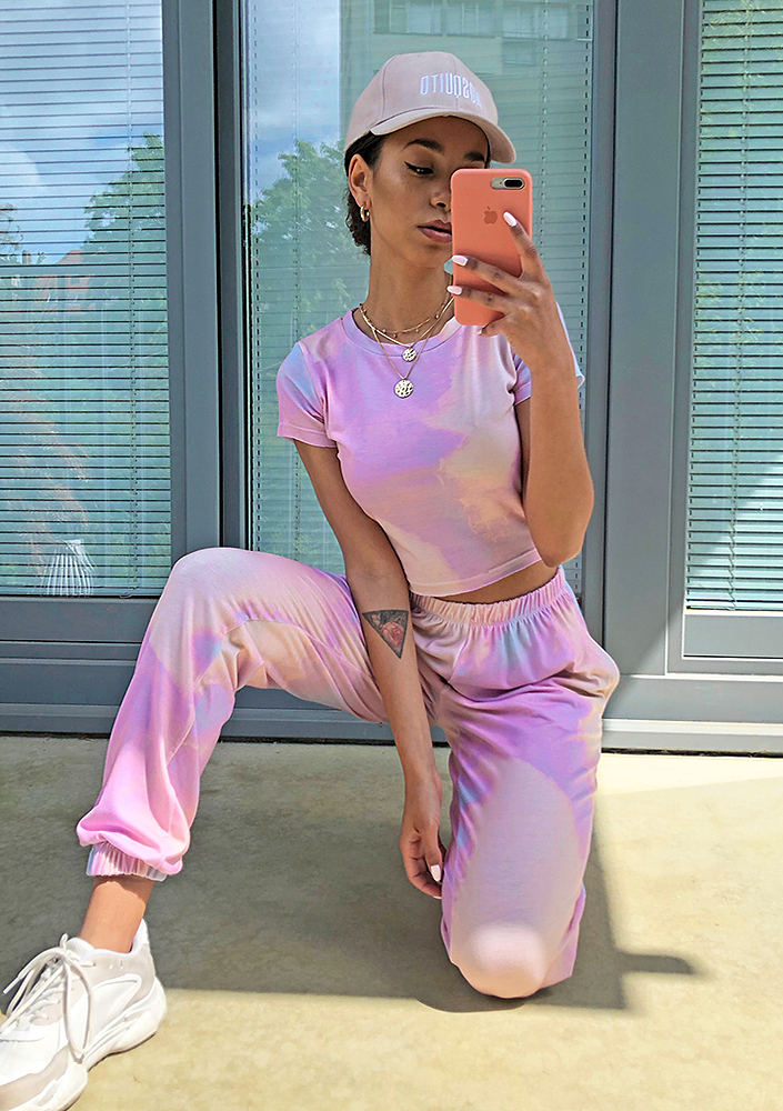 Komplet z topem Diy print colors ILM