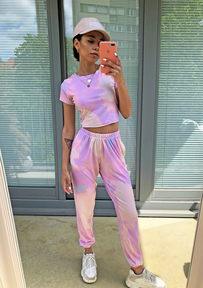 Komplet z topem Diy print colors ILM