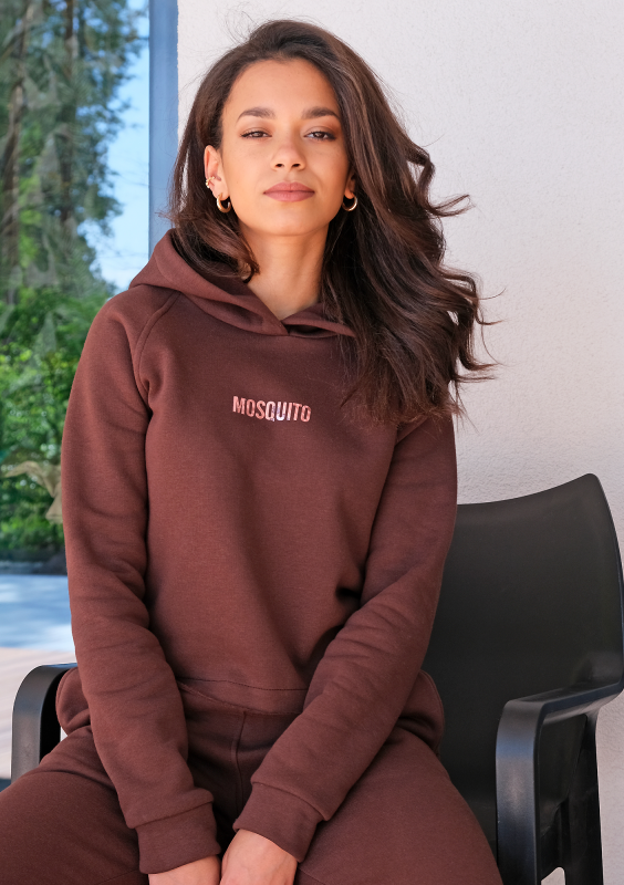 Bluza z kapturem w kolorze czekoladowym ILM