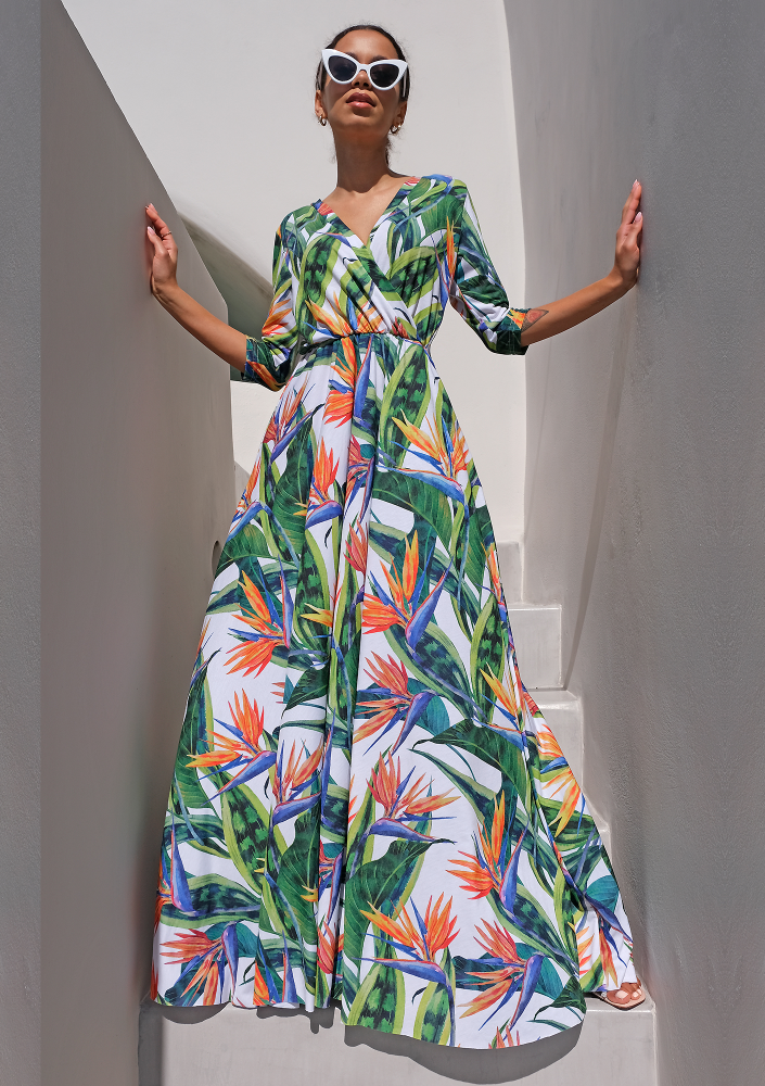 Długa sukienka z elany