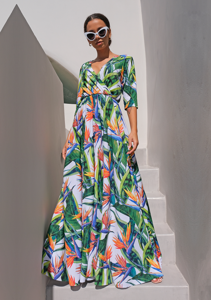 Długa sukienka z elany