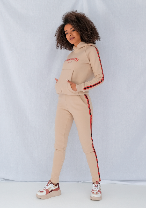 Bluza z lampasem red Beżowa ILM