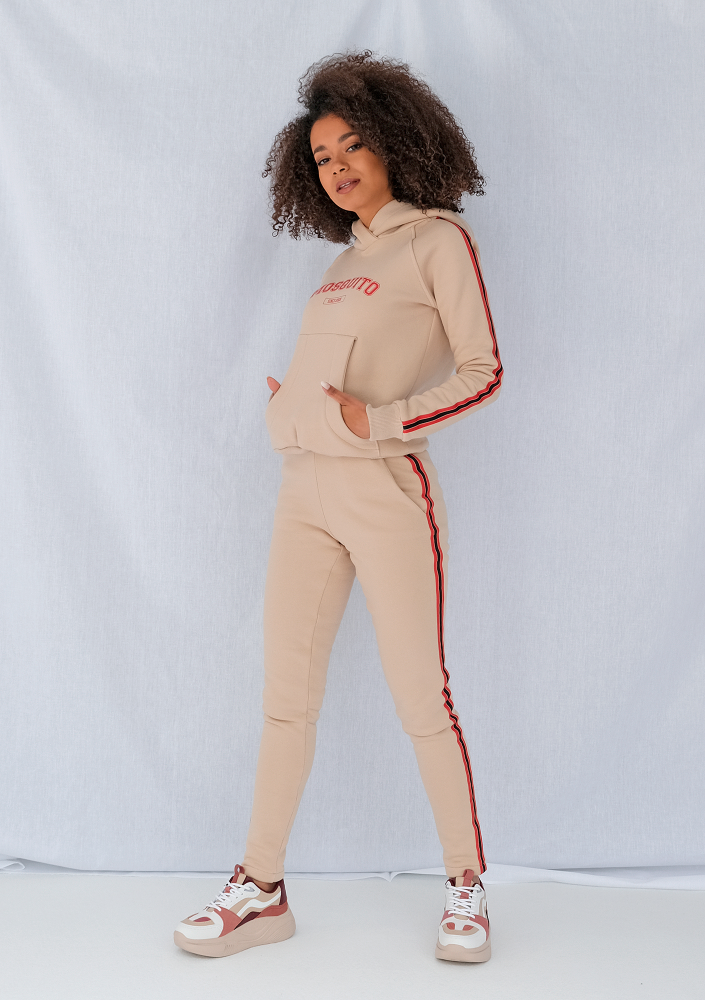 Bluza z lampasem red Beżowa ILM
