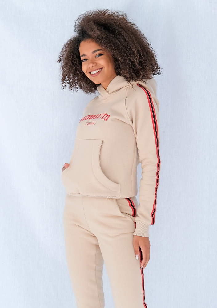 Bluza z lampasem red Beżowa ILM