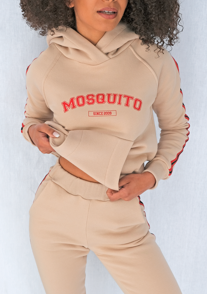 Bluza z lampasem red Beżowa ILM