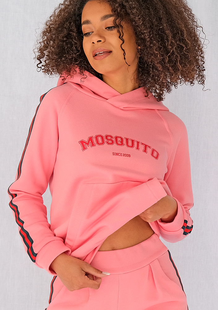 Bluza z lampasem red Koralowy róż ILM