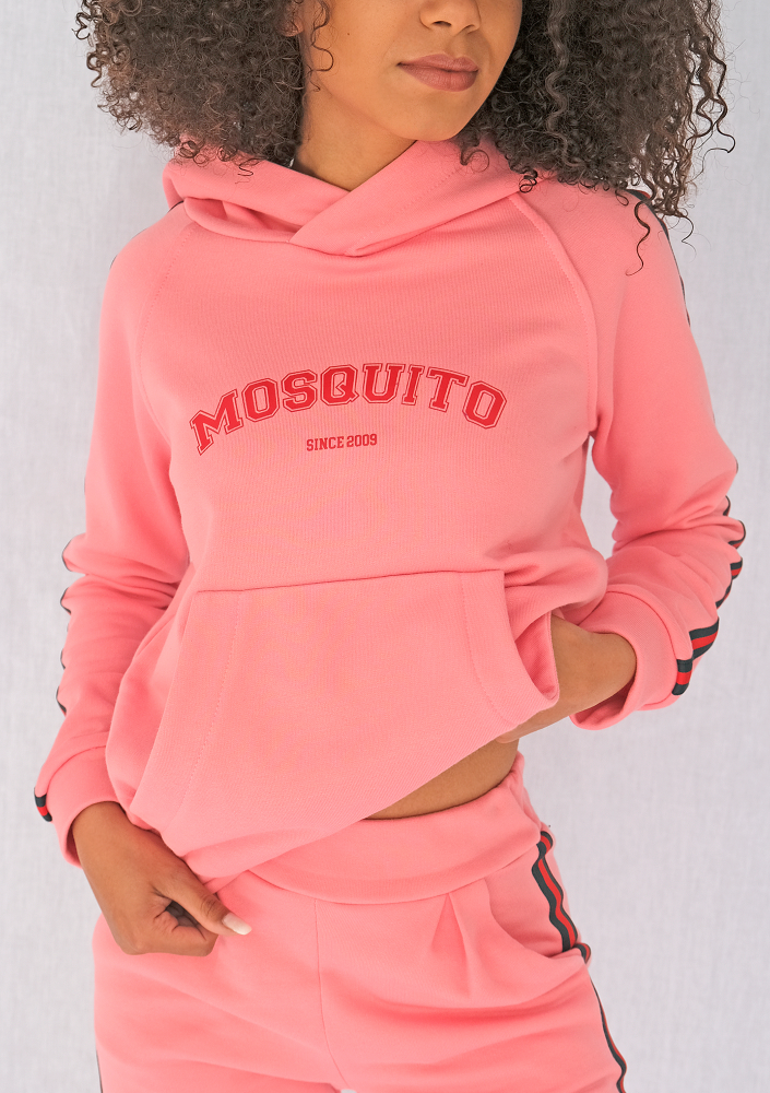 Bluza z lampasem red Koralowy róż ILM