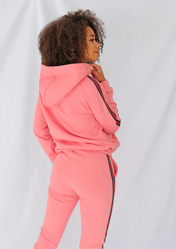 Bluza z lampasem red Koralowy róż ILM