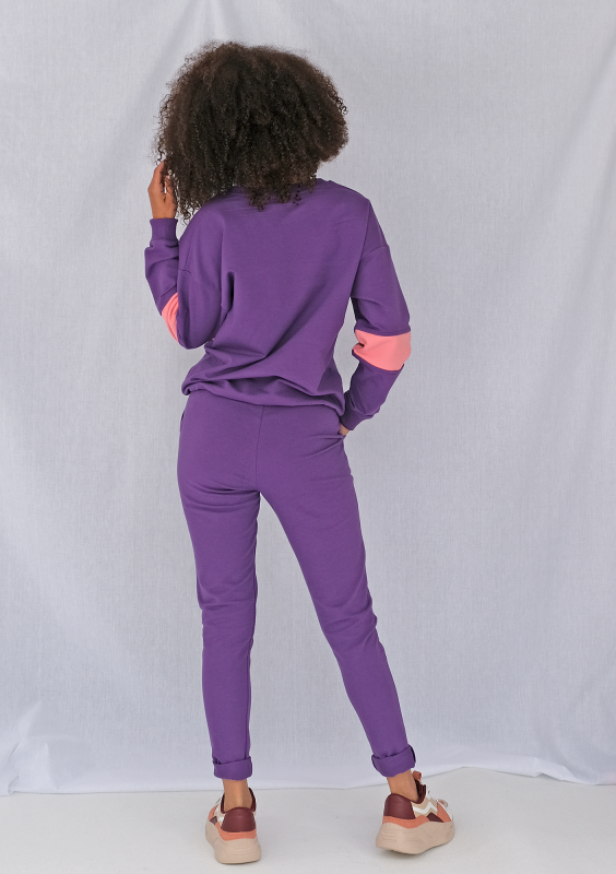 Klasyczne spodnie dresowe Fioletowe ILM