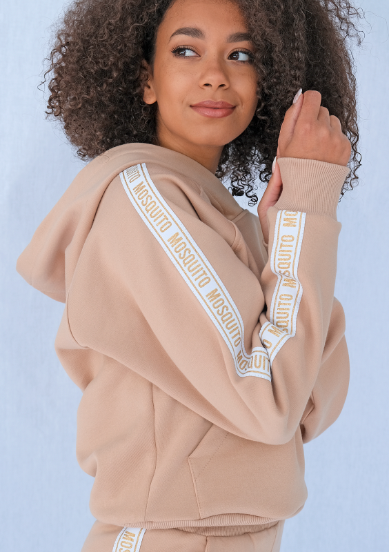 Bluza z lampasem Gold logo beżowa ILM