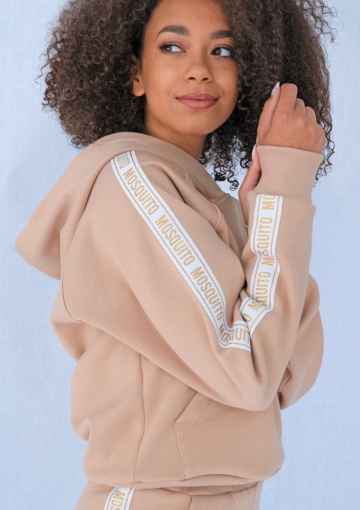 Bluza z lampasem Gold logo beżowa ILM