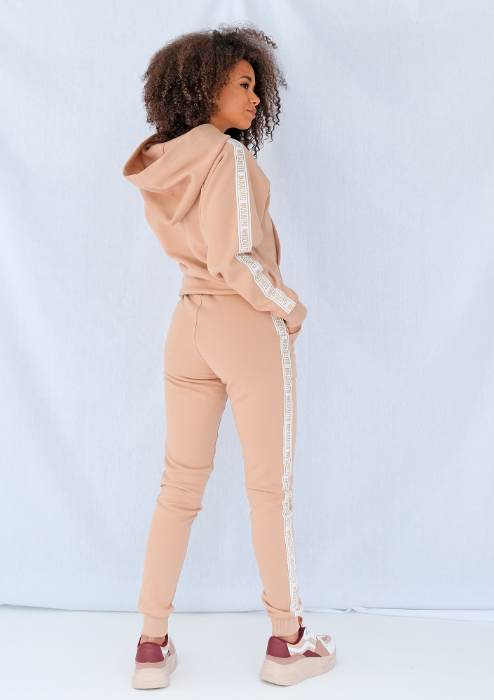 Bluza z lampasem Gold logo beżowa ILM