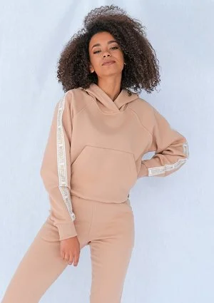 Bluza z lampasem Gold logo beżowa ILM