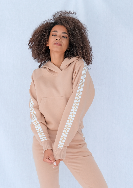 Bluza z lampasem Gold logo beżowa ILM