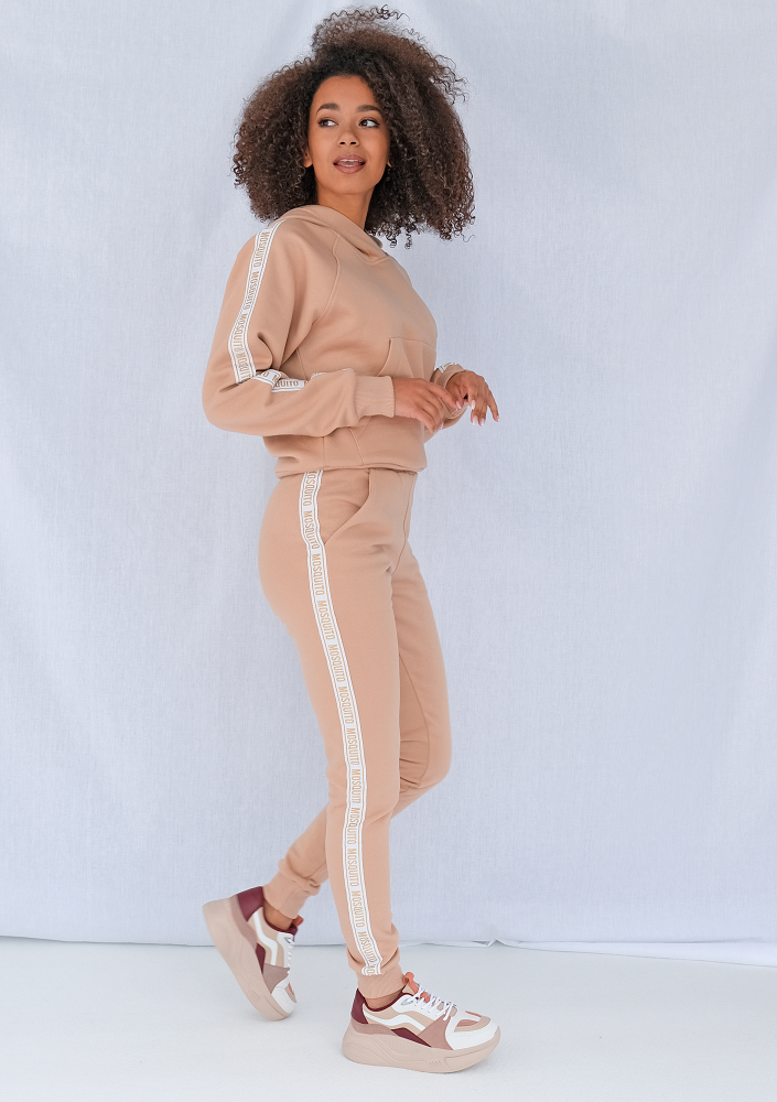 Bluza z lampasem Gold logo beżowa ILM