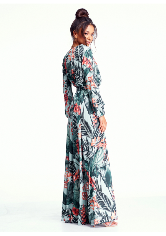 SUKIENKA MAXI EXOTIC LEAVES