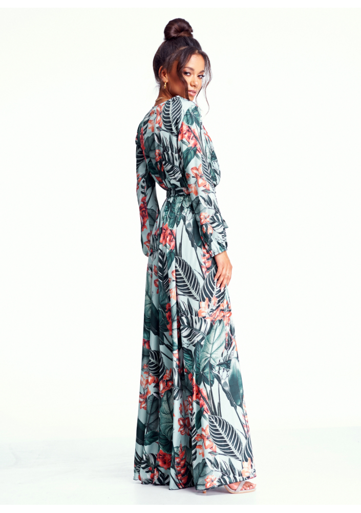 SUKIENKA MAXI EXOTIC LEAVES