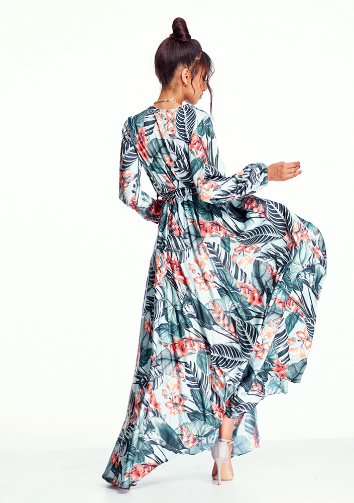 SUKIENKA MAXI EXOTIC LEAVES