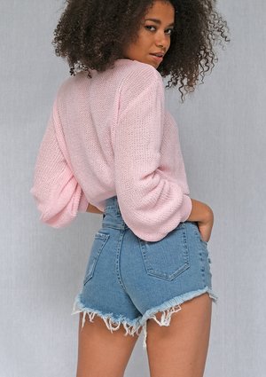 Sweter z bawełny Candy Pink ILM