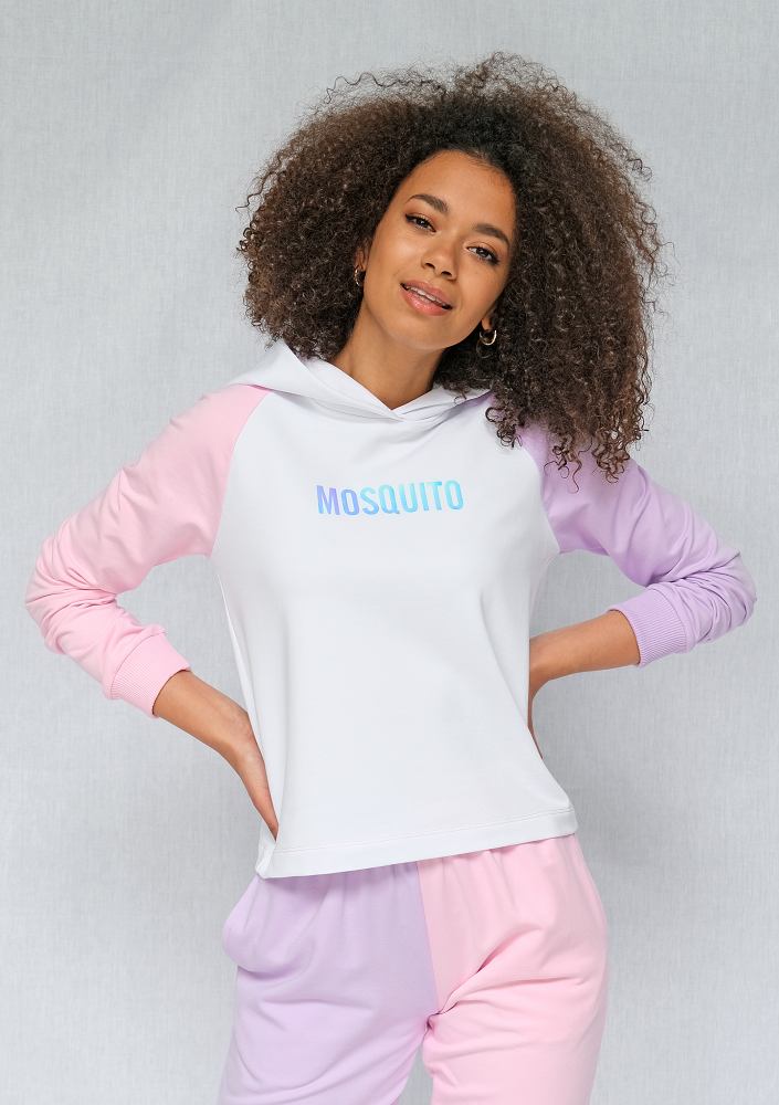 Bluza z łączonych kolorów Różowa ILM