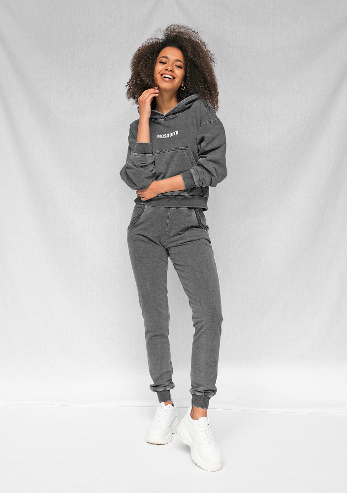 Bluza z kapturem z bawełny Denim ILM