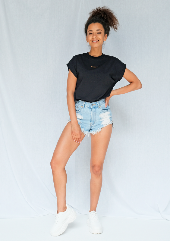 Koszulka gold logo ILM Czarna