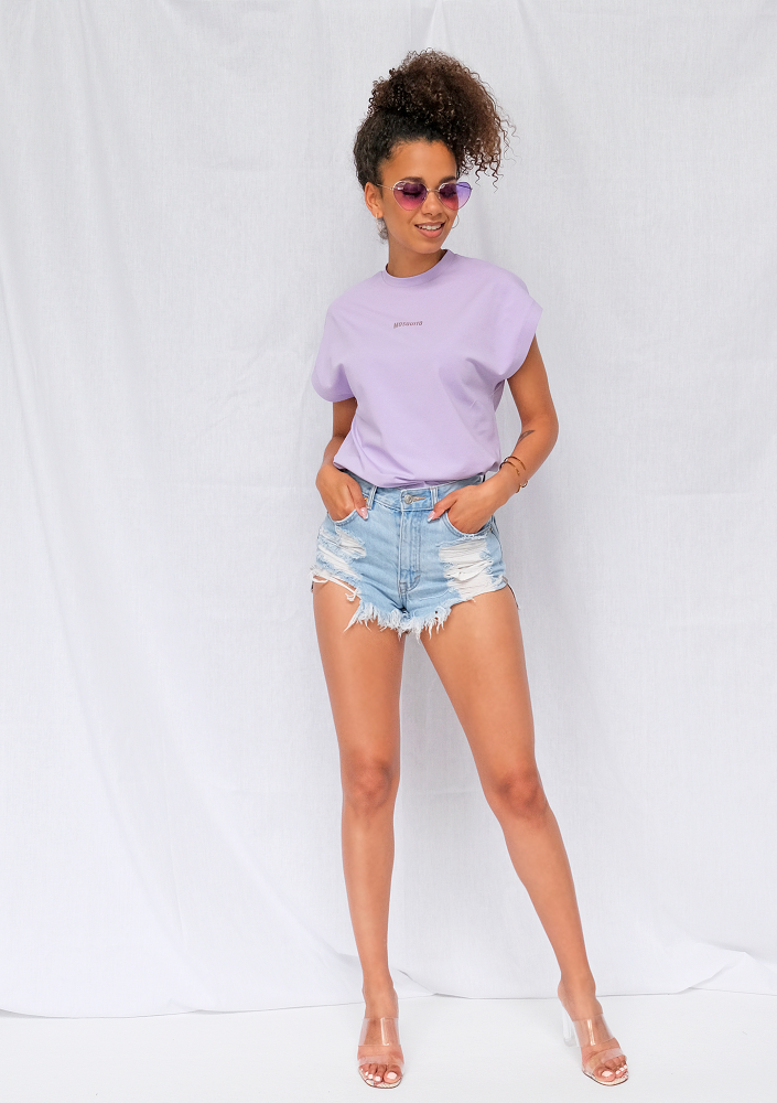 Koszulka gold logo ILM Lila