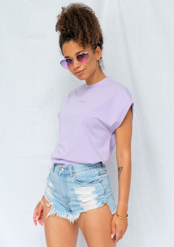 Koszulka gold logo ILM Lila