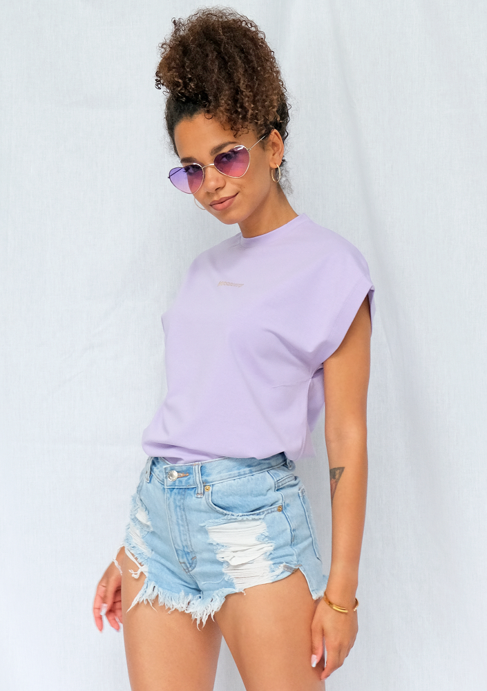 Koszulka gold logo ILM Lila