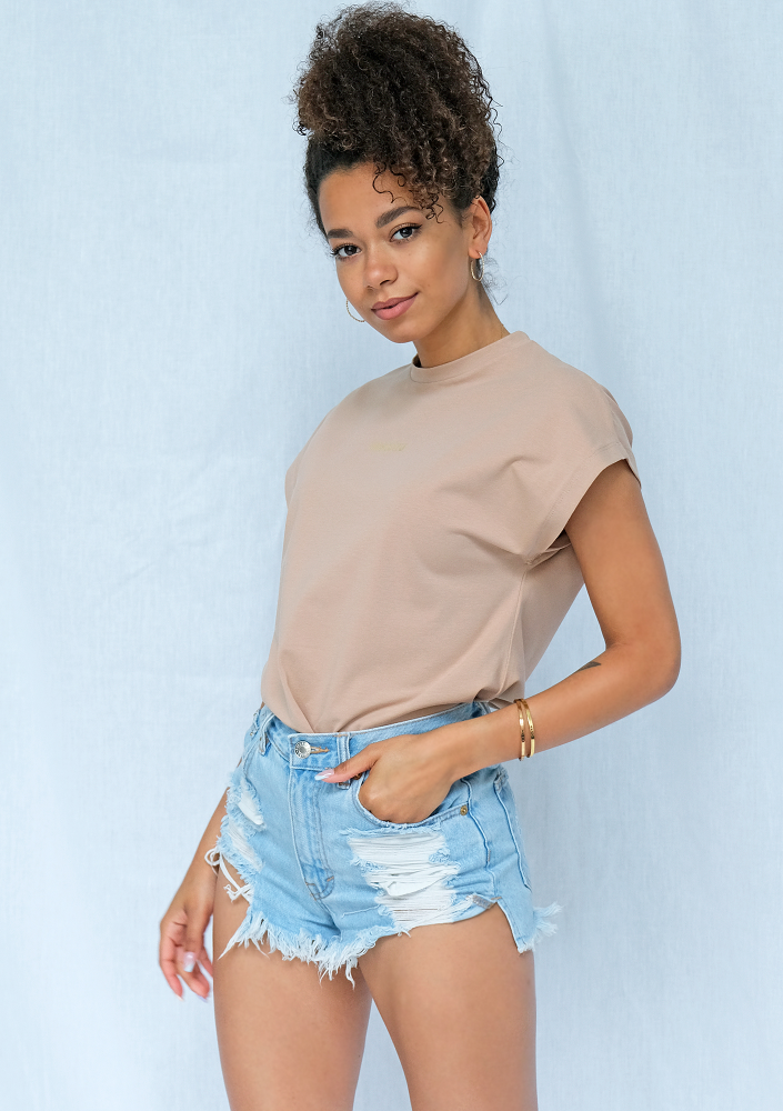 Koszulka gold logo ILM warm taupe