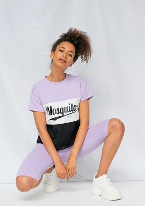 T-shirt ze wstawką Lila ILM
