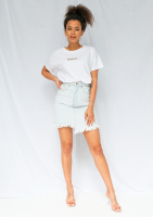 Base - white T-shirt with a golden logo