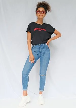 T-shirt basic red Mosquito czarny ILM