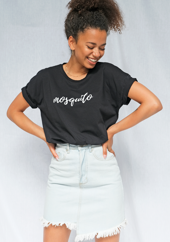 T-shirt " handwriting logo" Czarny ILM