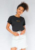 Base - black T-shirt with a golden logo