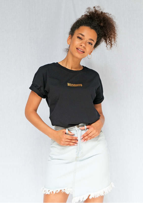 T-shirt " Gold logo" Czarny ILM