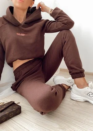 Spodnie dresowe w kolorze czekoladowym ILM