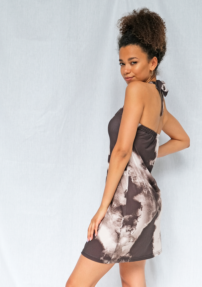 Letnia sukienka tie dye black ILM